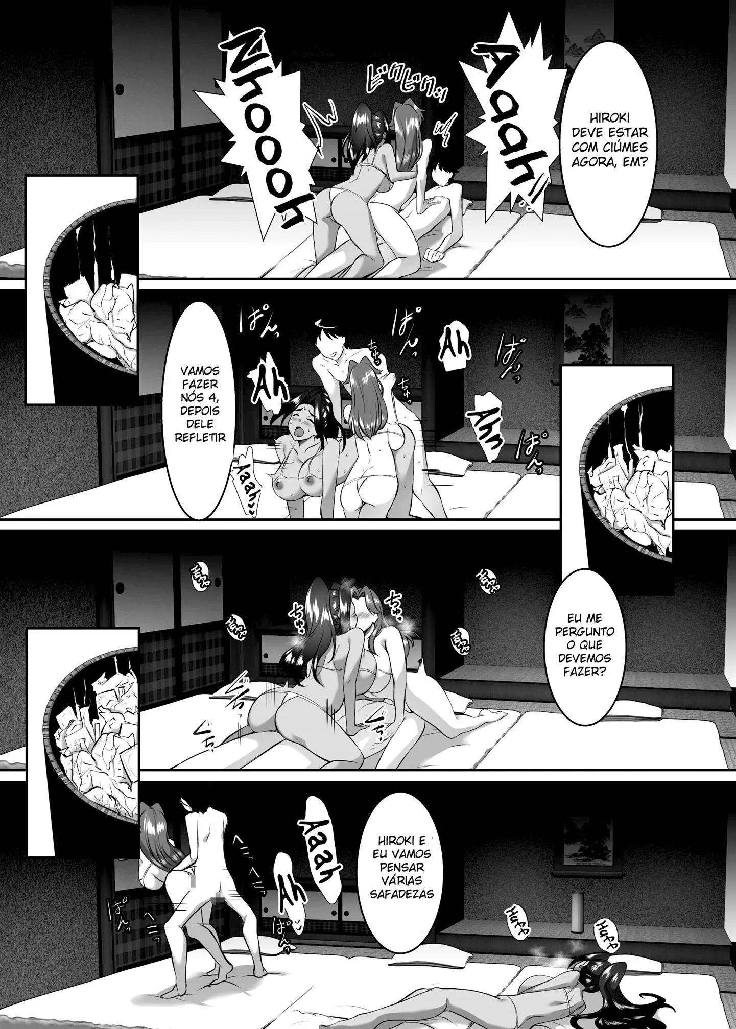 Professor sortudo se aventura em escola de piranhas - Hentai HQ Brasileiro