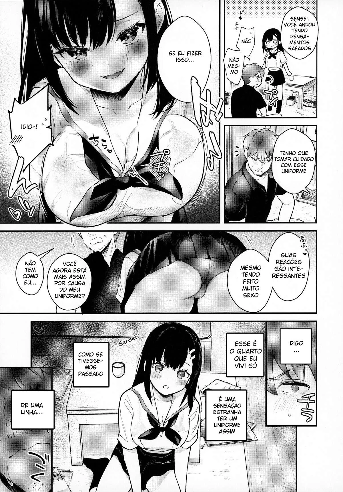 Professor Sortudo: Transando com sua Ex-Aluna Piranha em Hentai HQ Brasileiro