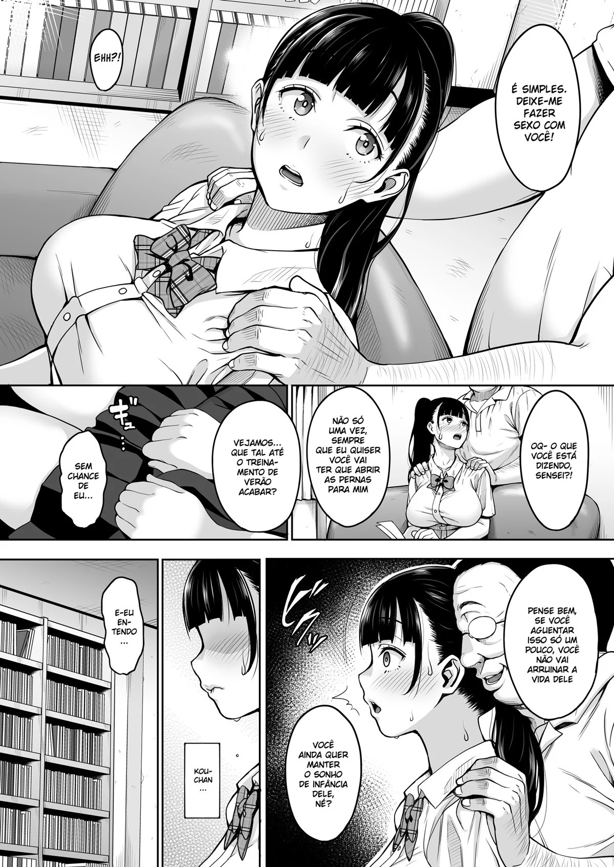 Professor Tarado Abusa da Aluna Piranha na Escola - Hentai HQ Brasileiro