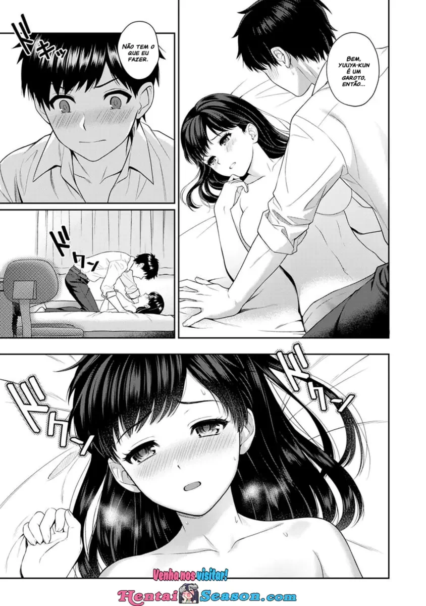 Professora Piranha Fode o Cu do Aluno Sortudo em Sensei to Boku Hentai HQ Brasileiro