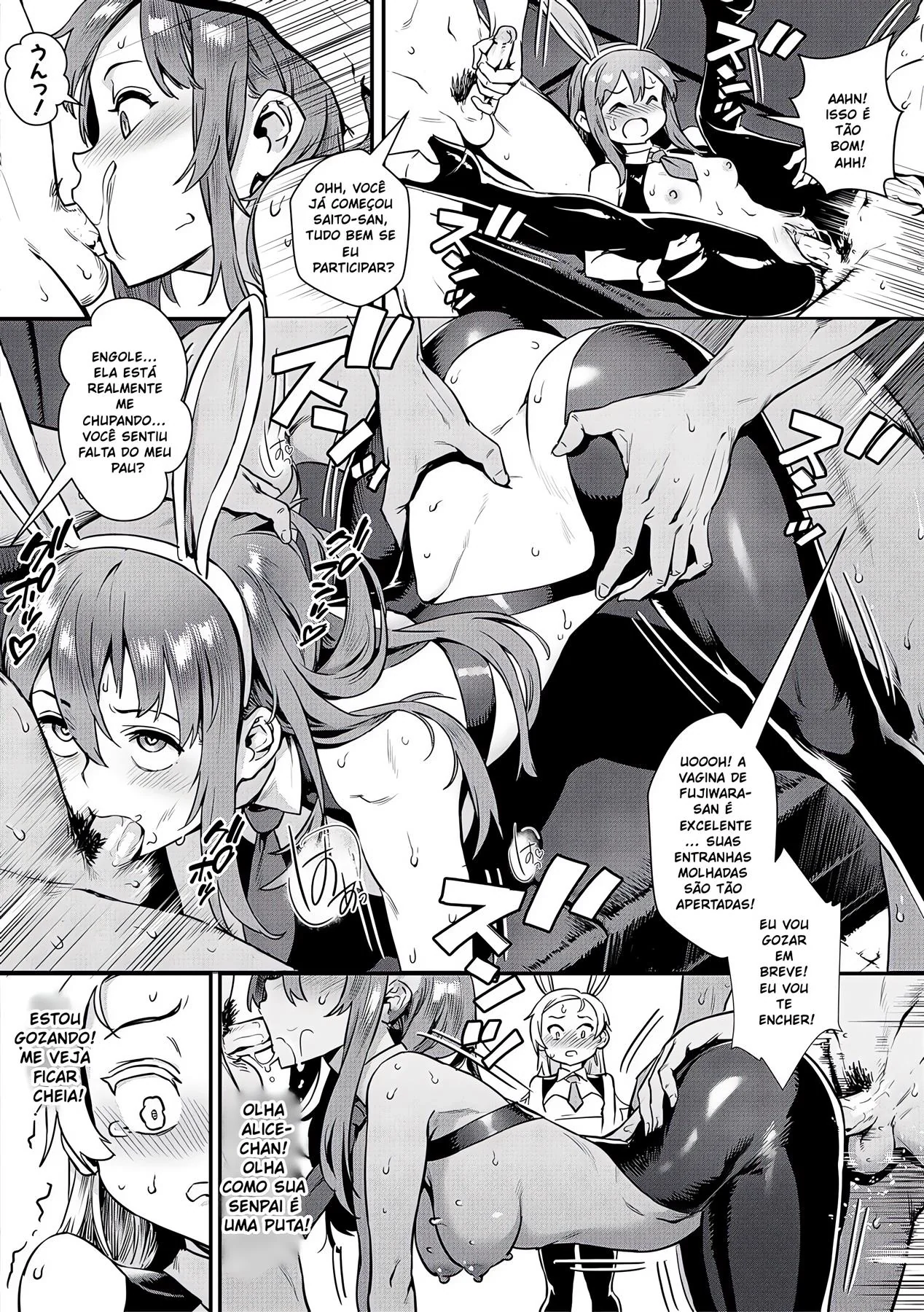 Professora safada dá aula de sexo para alunos tarados - Em Hentai HQ Brasileiro