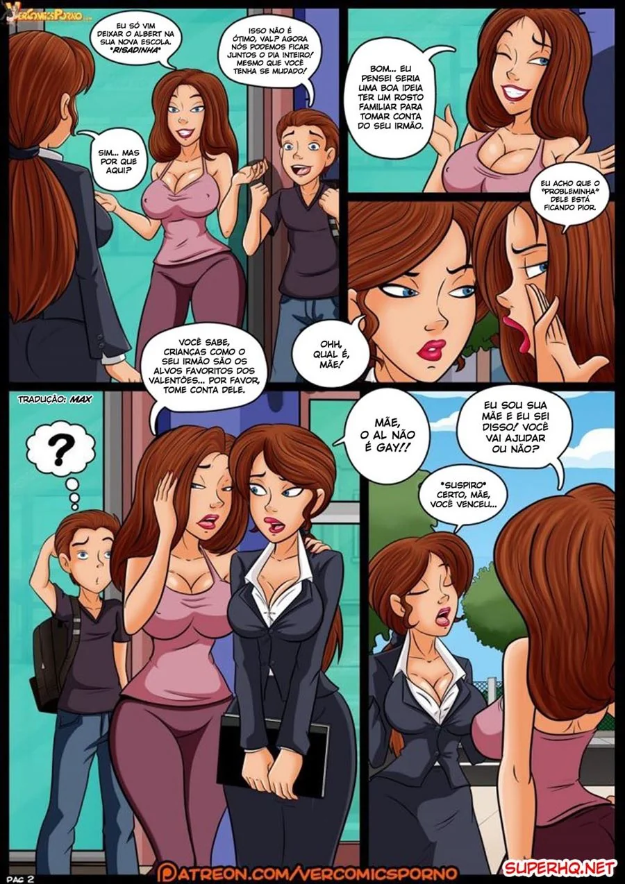 Professora Valery e a Piroca do Diretor Tarado - HQ Brasileira de Sexo
