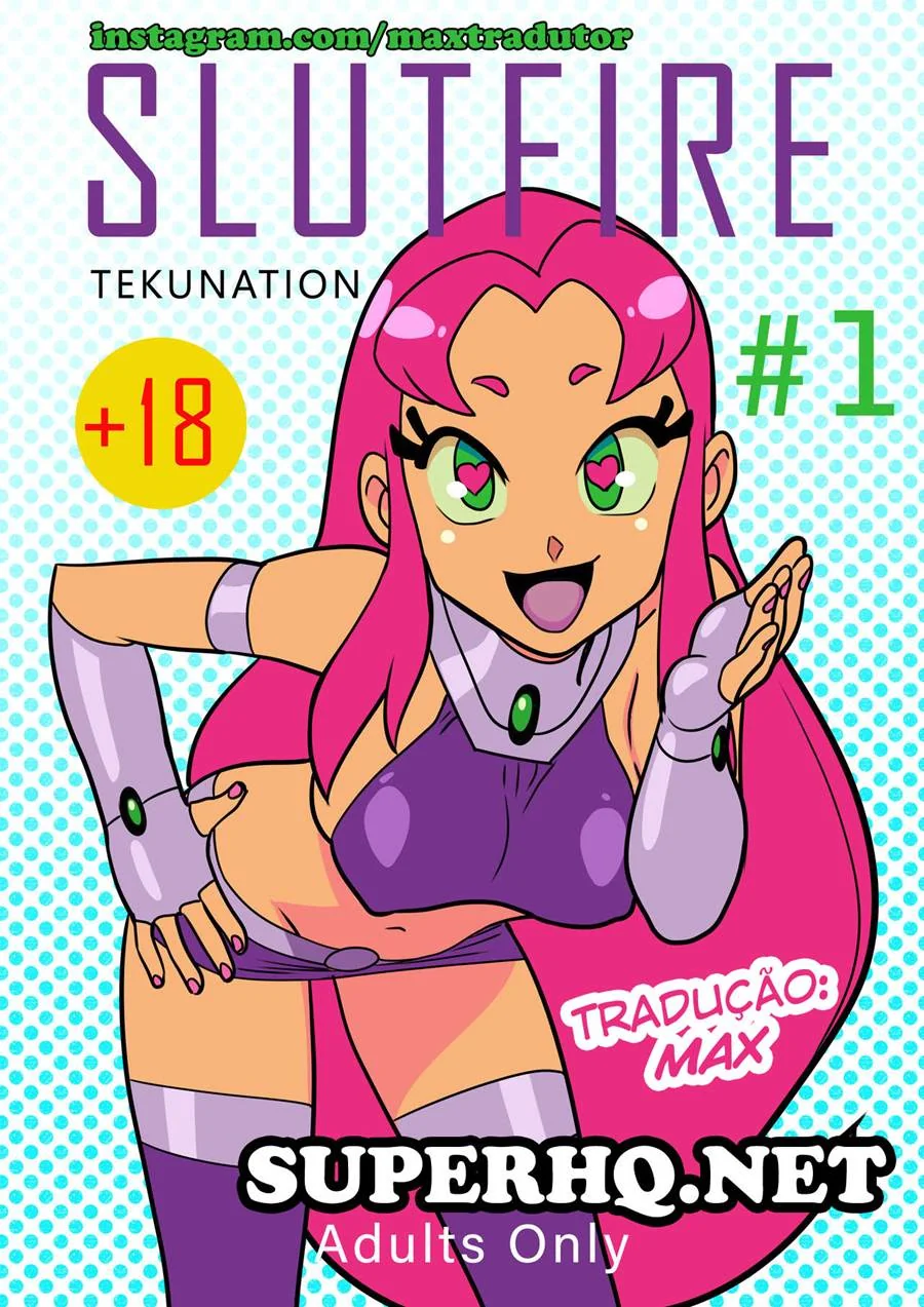 Putaria dos Jovens Titãs: Estelar Dando a Buceta para Robin e Cyborg em Hentai HQ Brasileiro