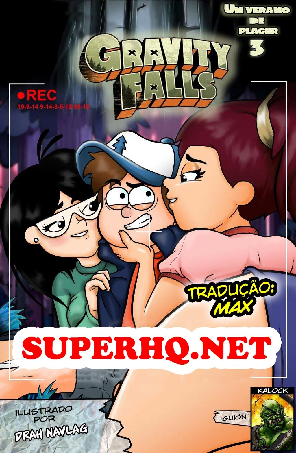 Putaria em Gravity Falls: Um Verão de Mistérios VL.3 - Piranhas e Pirocas em HQ Brasileiro