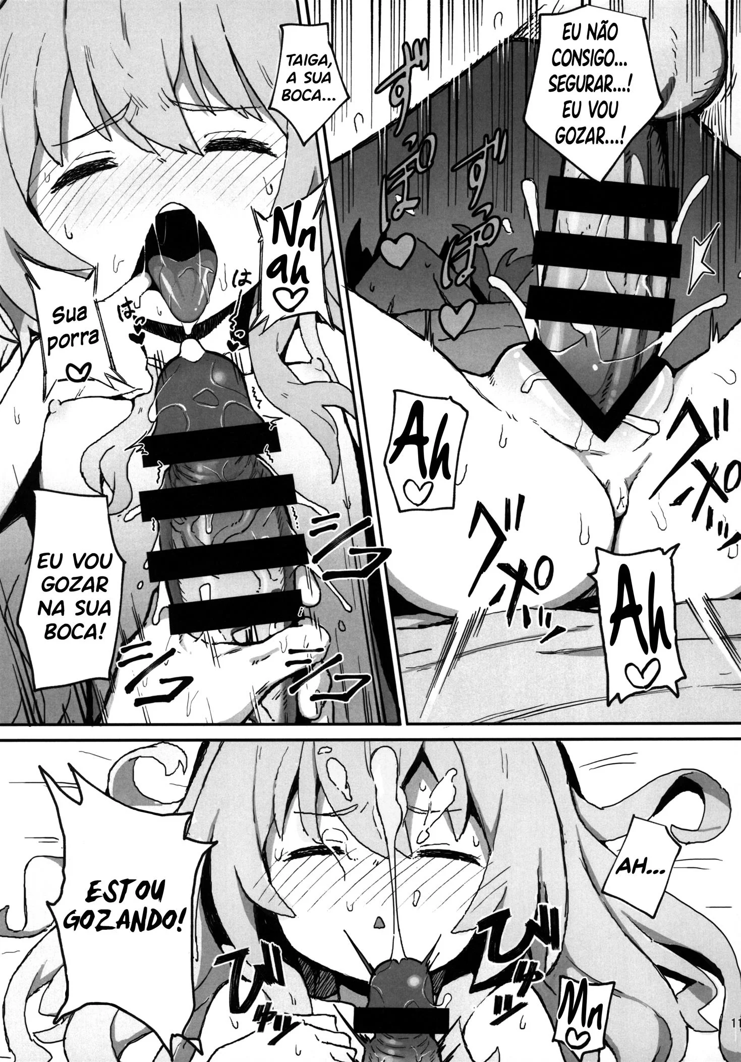 Ryuuji e Taiga: Piranha Safada Dando a Buceta Sem Controle em Toradora! no Erohon VL 1" em HQ Brasileiro