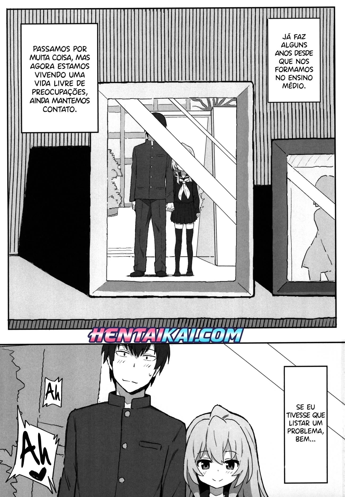 Ryuuji e Taiga: Piranha Safada Dando a Buceta Sem Controle em Toradora! no Erohon VL 1" em HQ Brasileiro