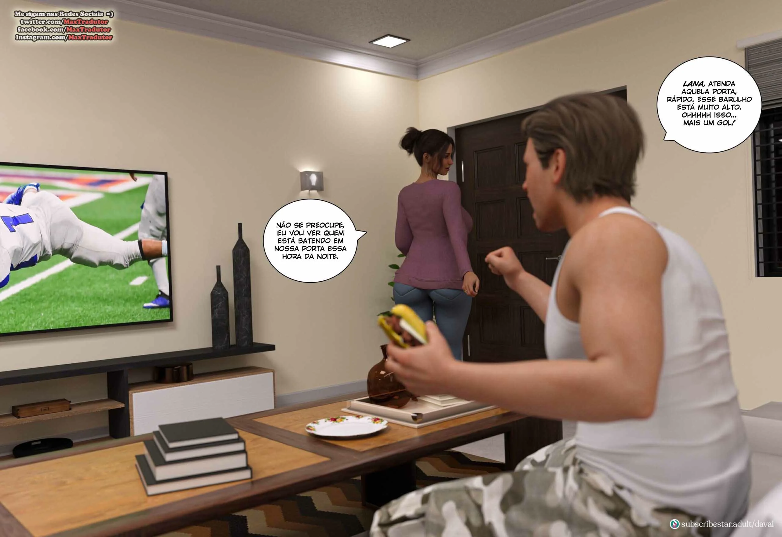 Safadezas da Amiga - Lana e seu Pau de Borracha em HQ Brasileiro