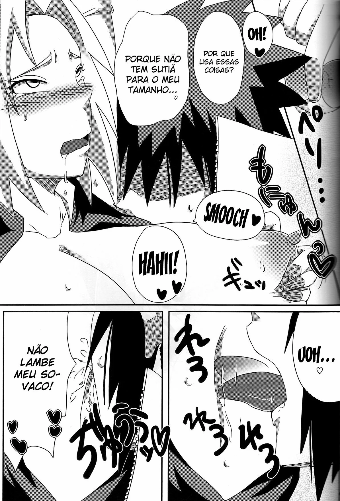 Sakura a Piranha de Sasuke: Putaria entre shinobis em hentai HQ Brasileiro