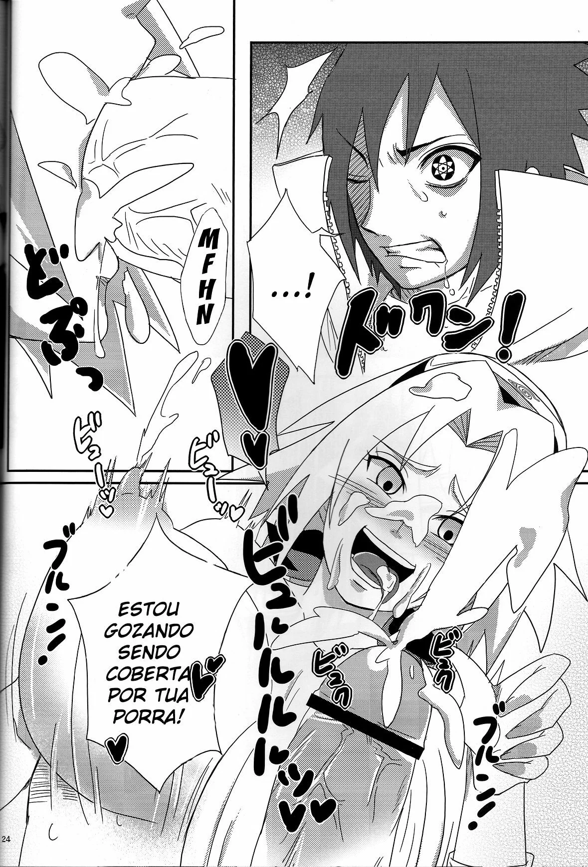 Sakura a Piranha de Sasuke: Putaria entre shinobis em hentai HQ Brasileiro