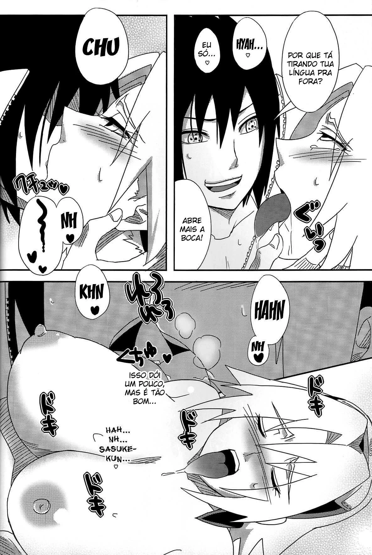 Sakura a Piranha de Sasuke: Putaria entre shinobis em hentai HQ Brasileiro