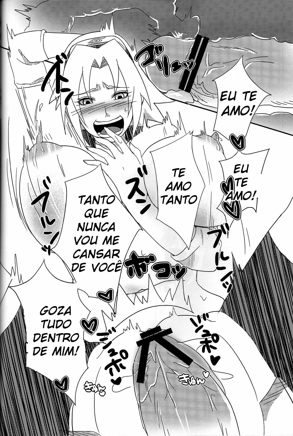 Sakura a Piranha de Sasuke: Putaria entre shinobis em hentai HQ Brasileiro