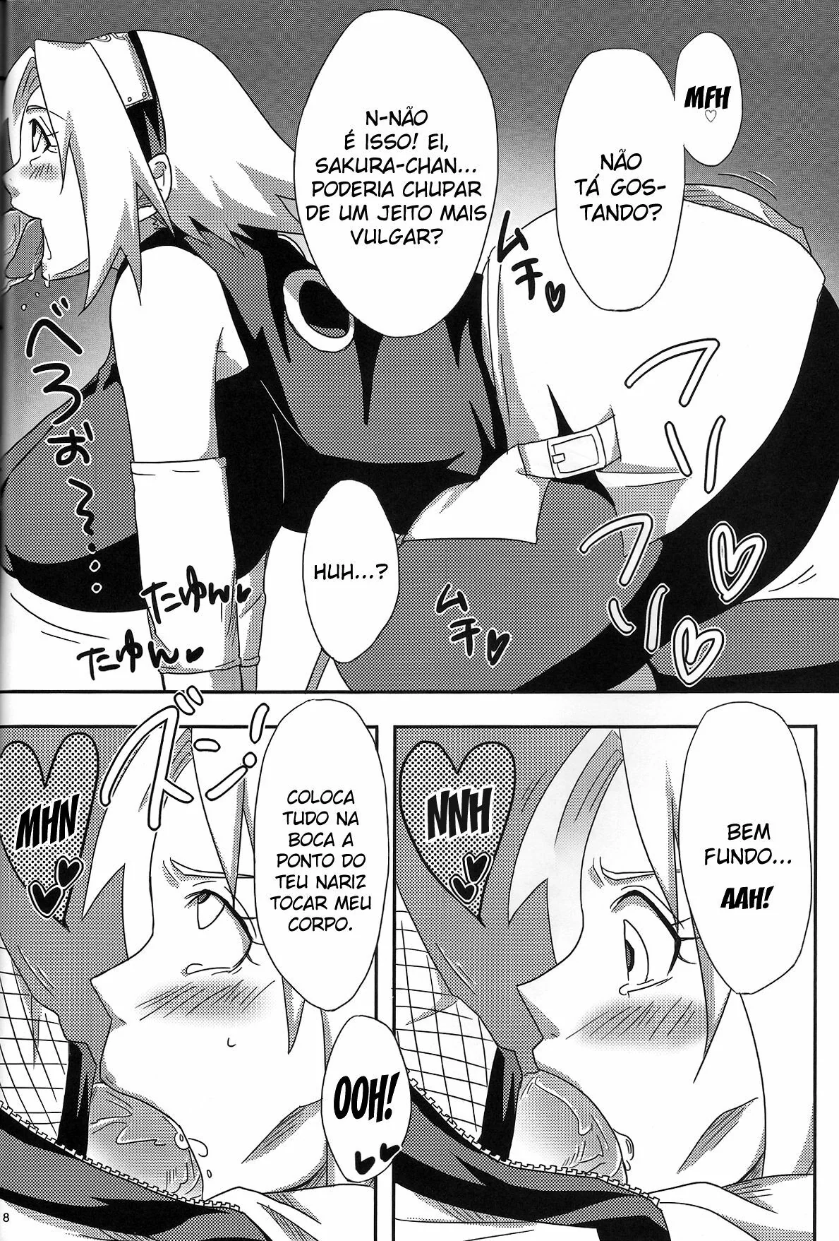 Sakura a Piranha de Sasuke: Putaria entre shinobis em hentai HQ Brasileiro