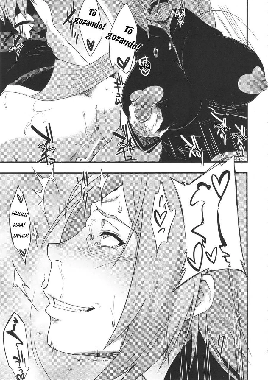 Sakura pega Naruto comendo Sarada e entra na putaria em hentai HQ