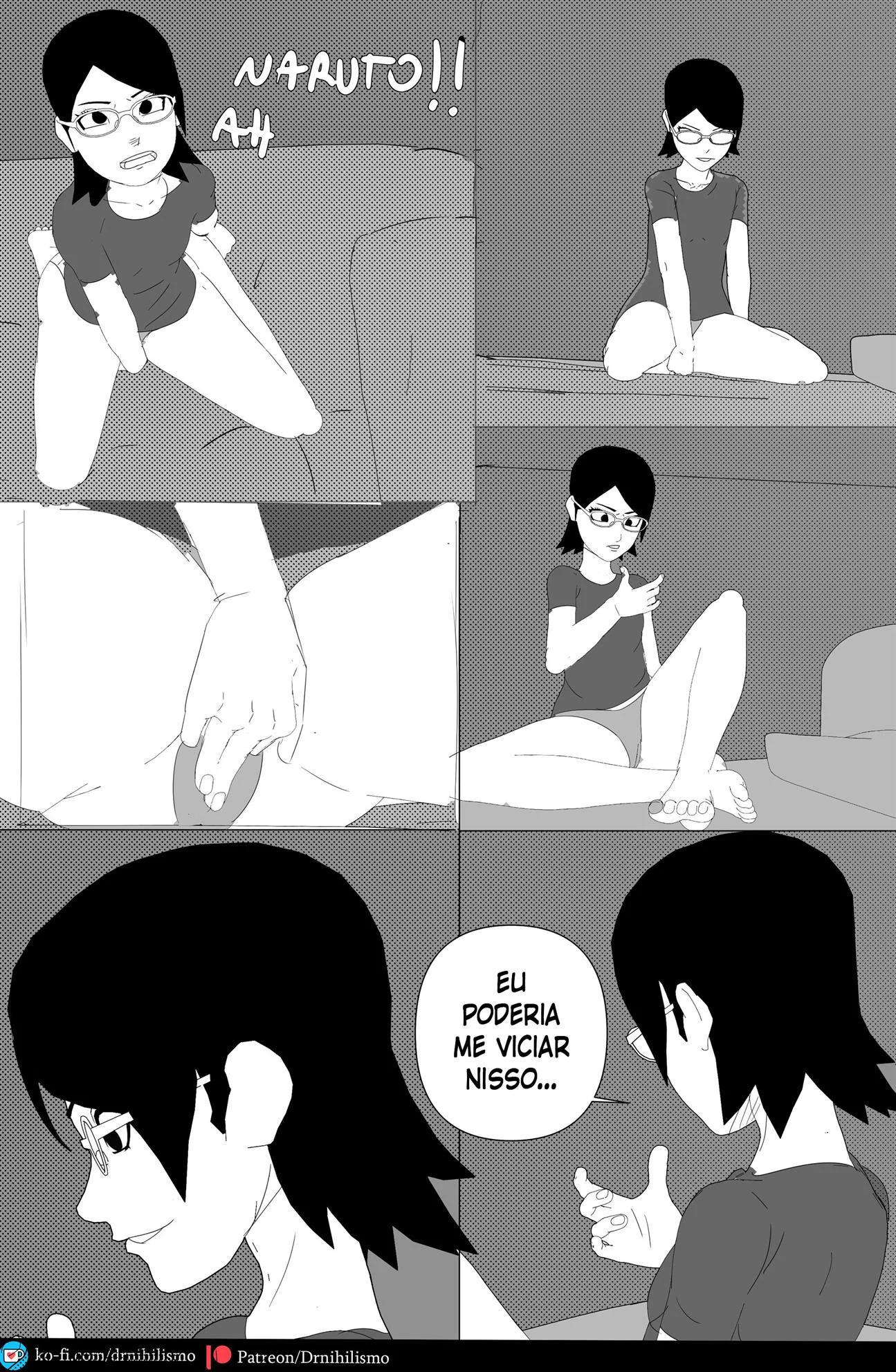 Sarada e o Mangekyo Sharingan: A Piranha do Clã Uchiha em Busca de Piroca" em HQ Brasileiro