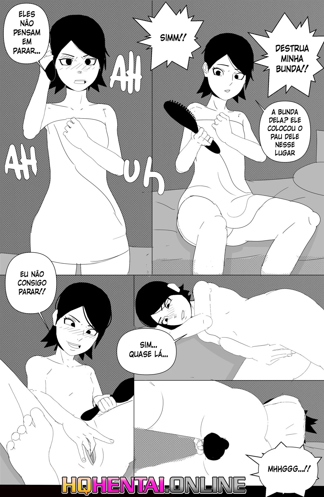 Sarada e o Mangekyo Sharingan: A Piranha do Clã Uchiha em Busca de Piroca" em HQ Brasileiro