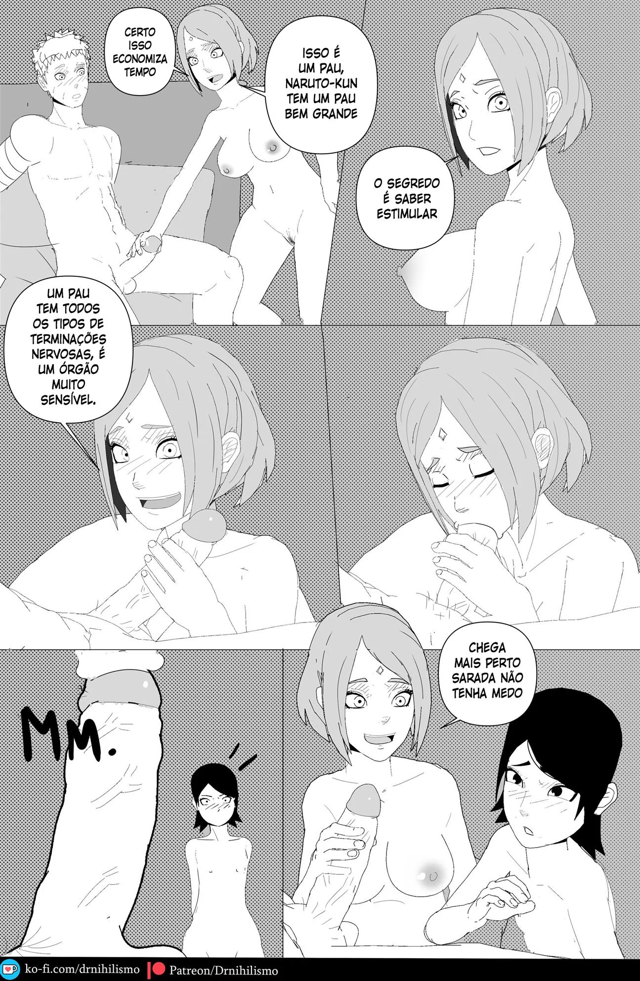 Sarada e o Mangekyo Sharingan: A Piranha do Clã Uchiha em Busca de Piroca" em HQ Brasileiro