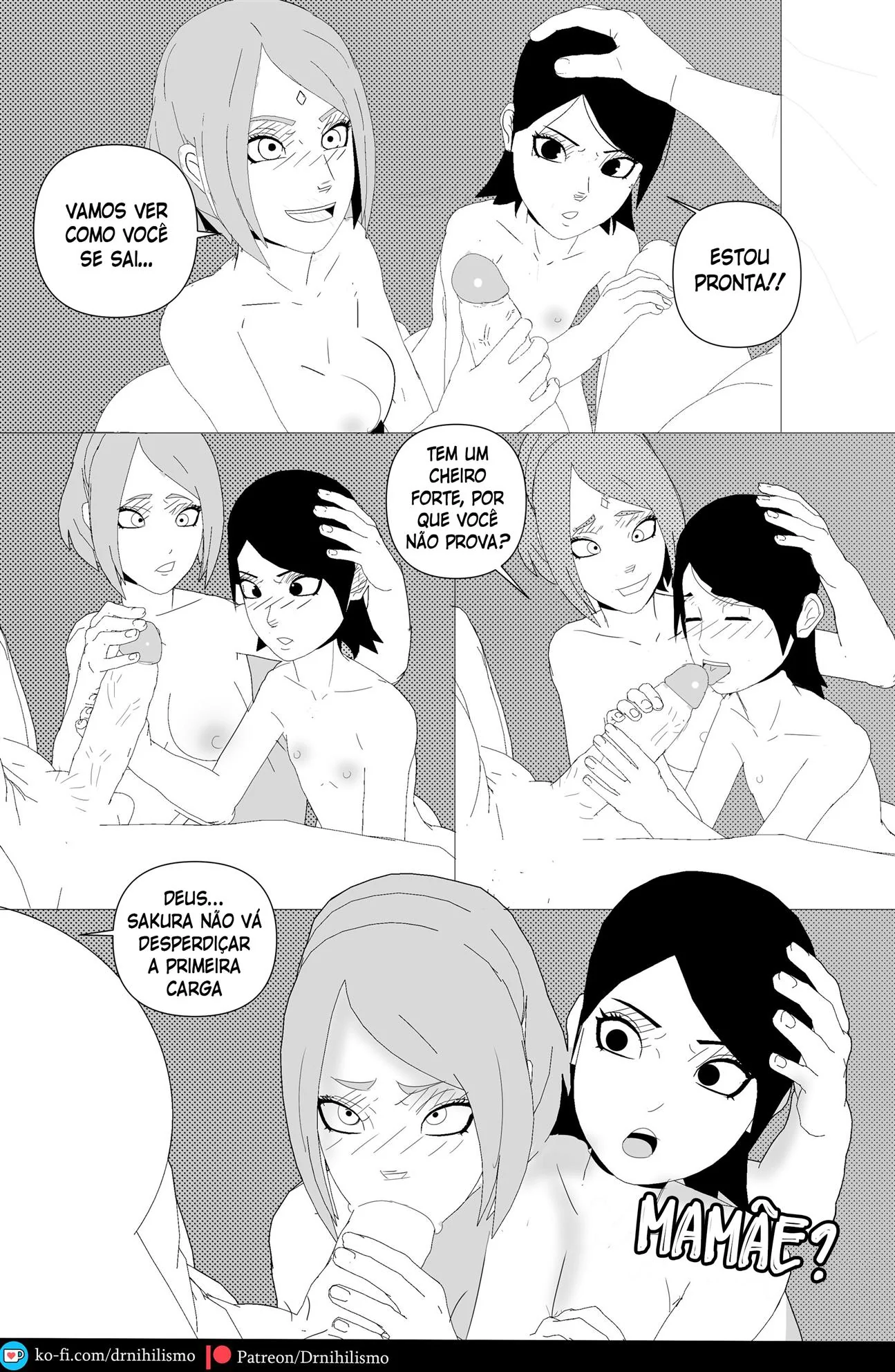 Sarada e o Mangekyo Sharingan: A Piranha do Clã Uchiha em Busca de Piroca" em HQ Brasileiro