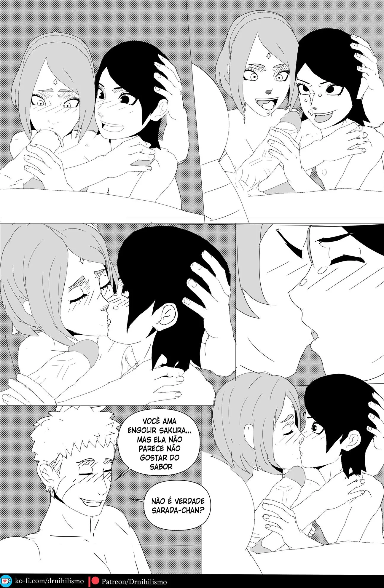 Sarada e o Mangekyo Sharingan: A Piranha do Clã Uchiha em Busca de Piroca" em HQ Brasileiro