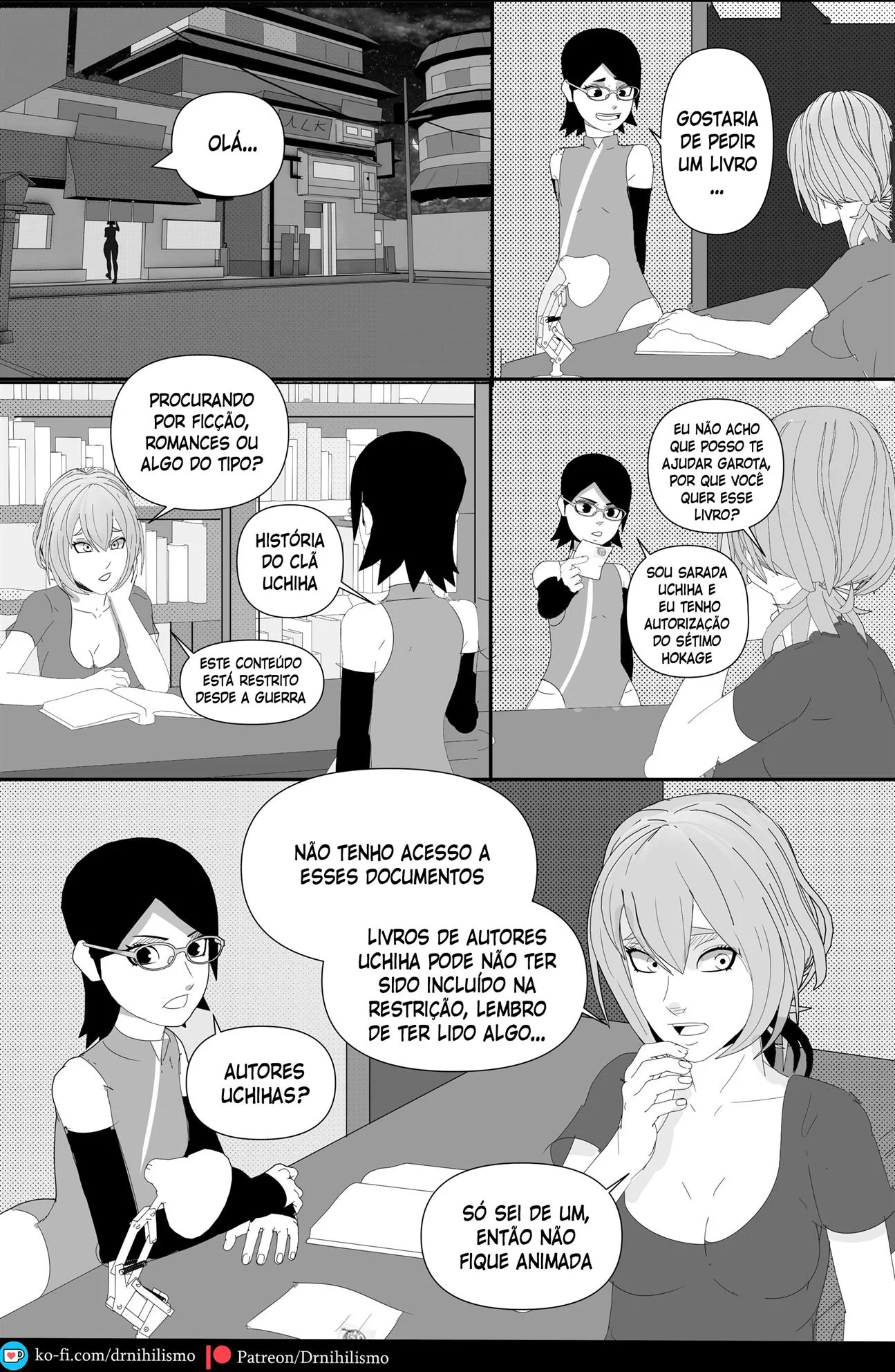 Sarada e o Mangekyo Sharingan: A Piranha do Clã Uchiha em Busca de Piroca" em HQ Brasileiro