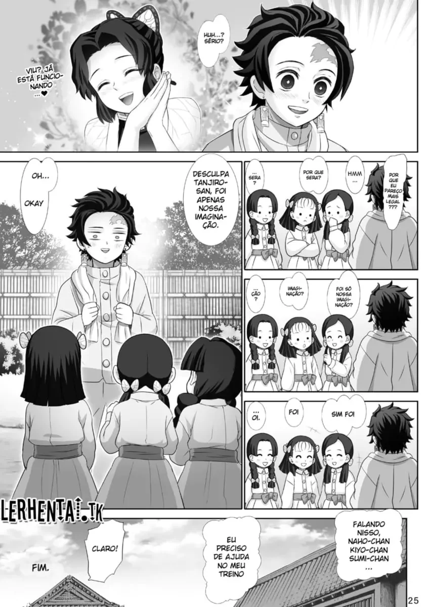 Sedenta por Pica: Shinobu Kochou ataca Tanjiro Kamado na madrugada em Hentai HQ Brasileiro