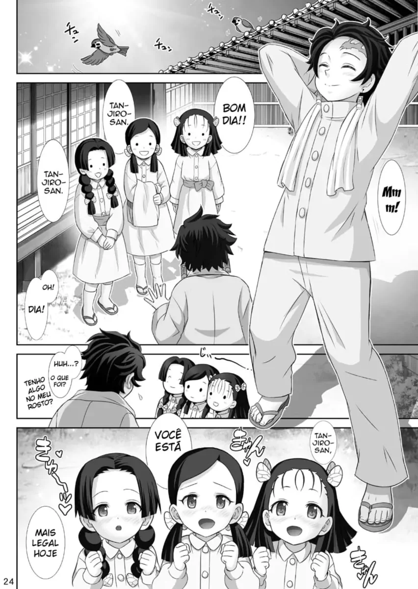Sedenta por Pica: Shinobu Kochou ataca Tanjiro Kamado na madrugada em Hentai HQ Brasileiro