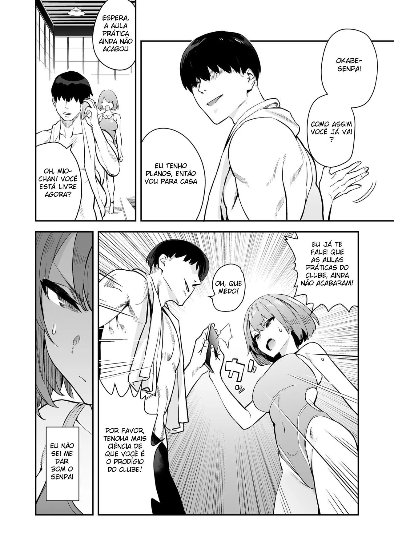 Seduzindo o Nadador: Yui-chan e a Piroca do Okabe-senpai em Hentai HQ Brasileiro