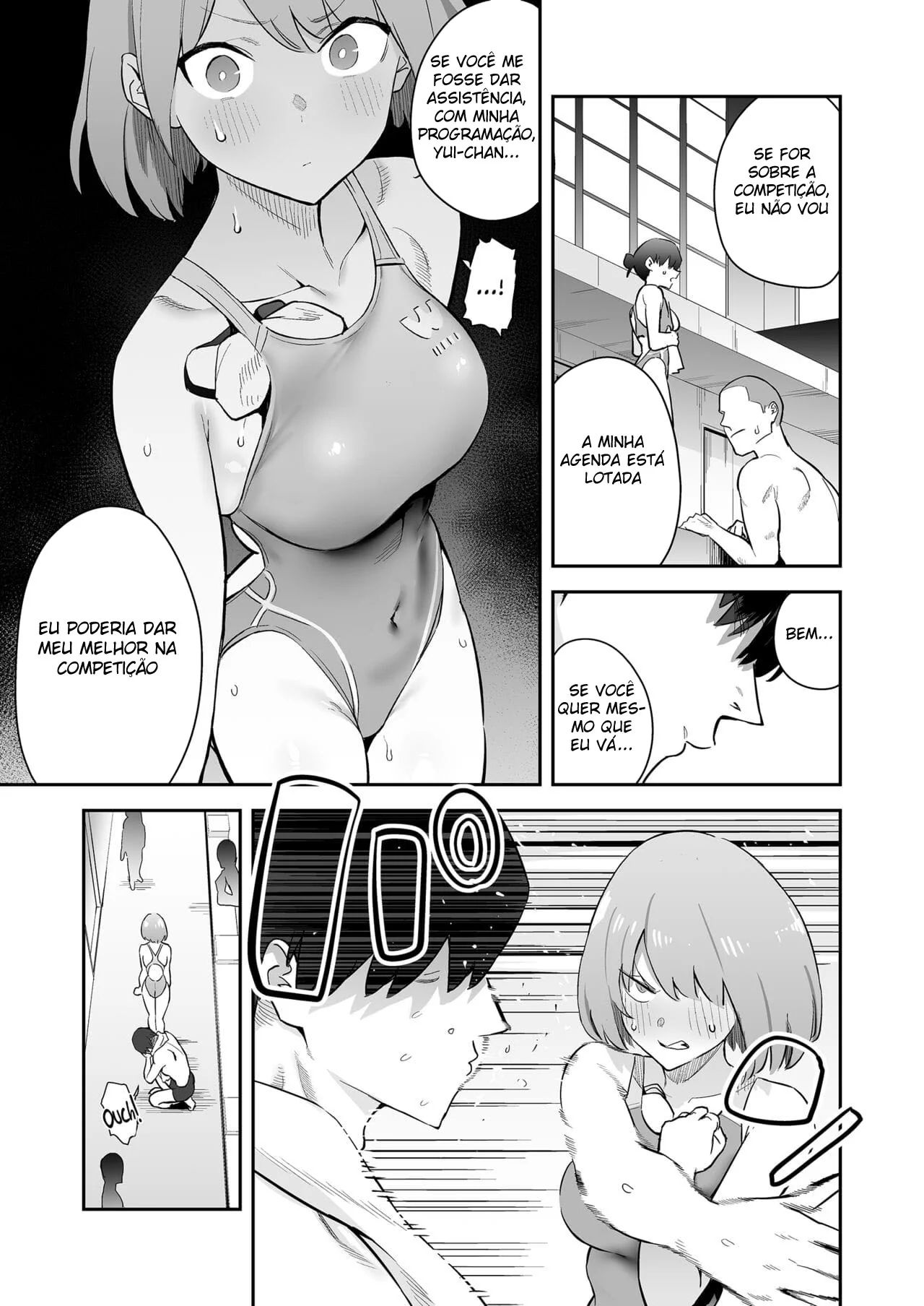 Seduzindo o Nadador: Yui-chan e a Piroca do Okabe-senpai em Hentai HQ Brasileiro