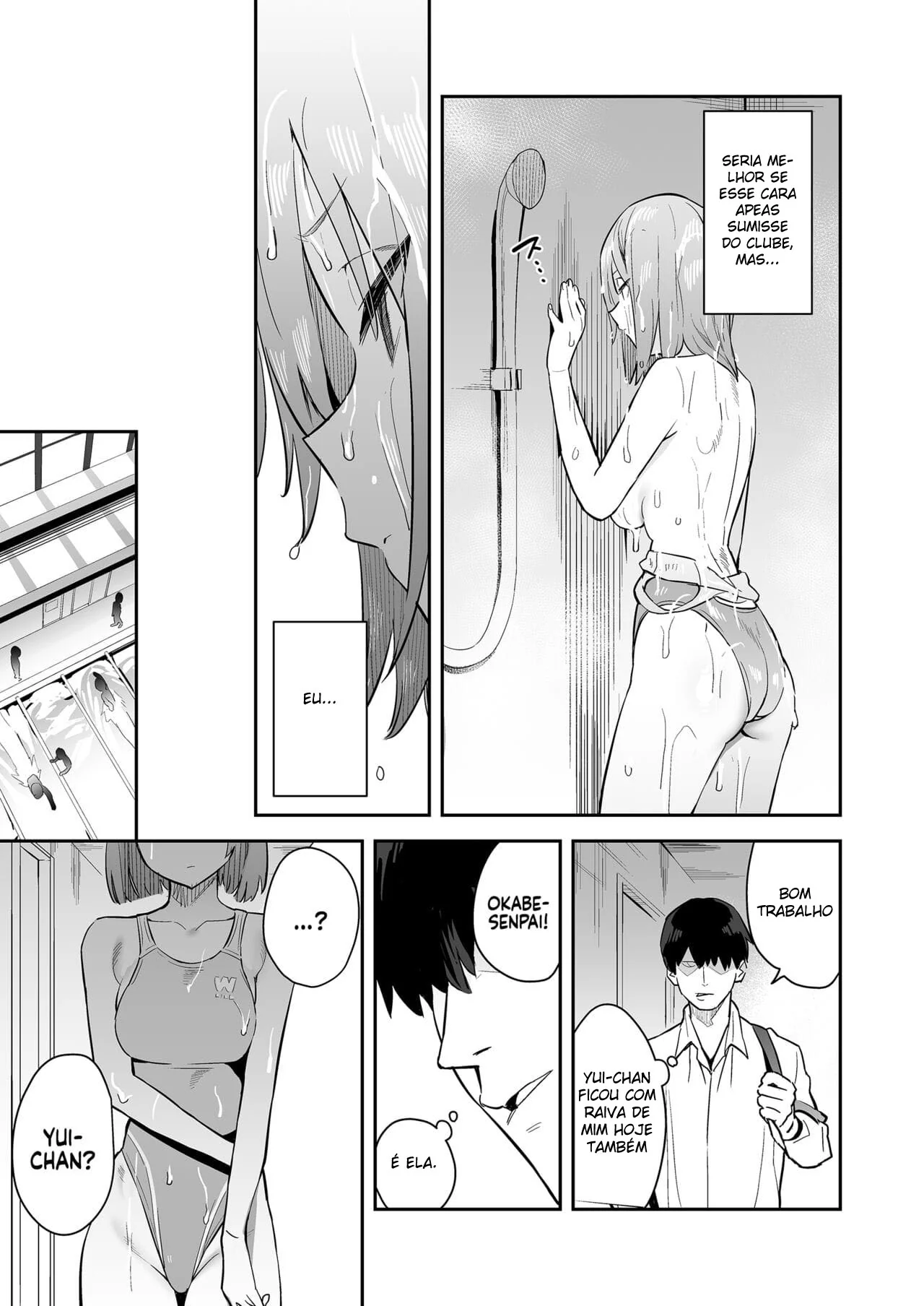 Seduzindo o Nadador: Yui-chan e a Piroca do Okabe-senpai em Hentai HQ Brasileiro