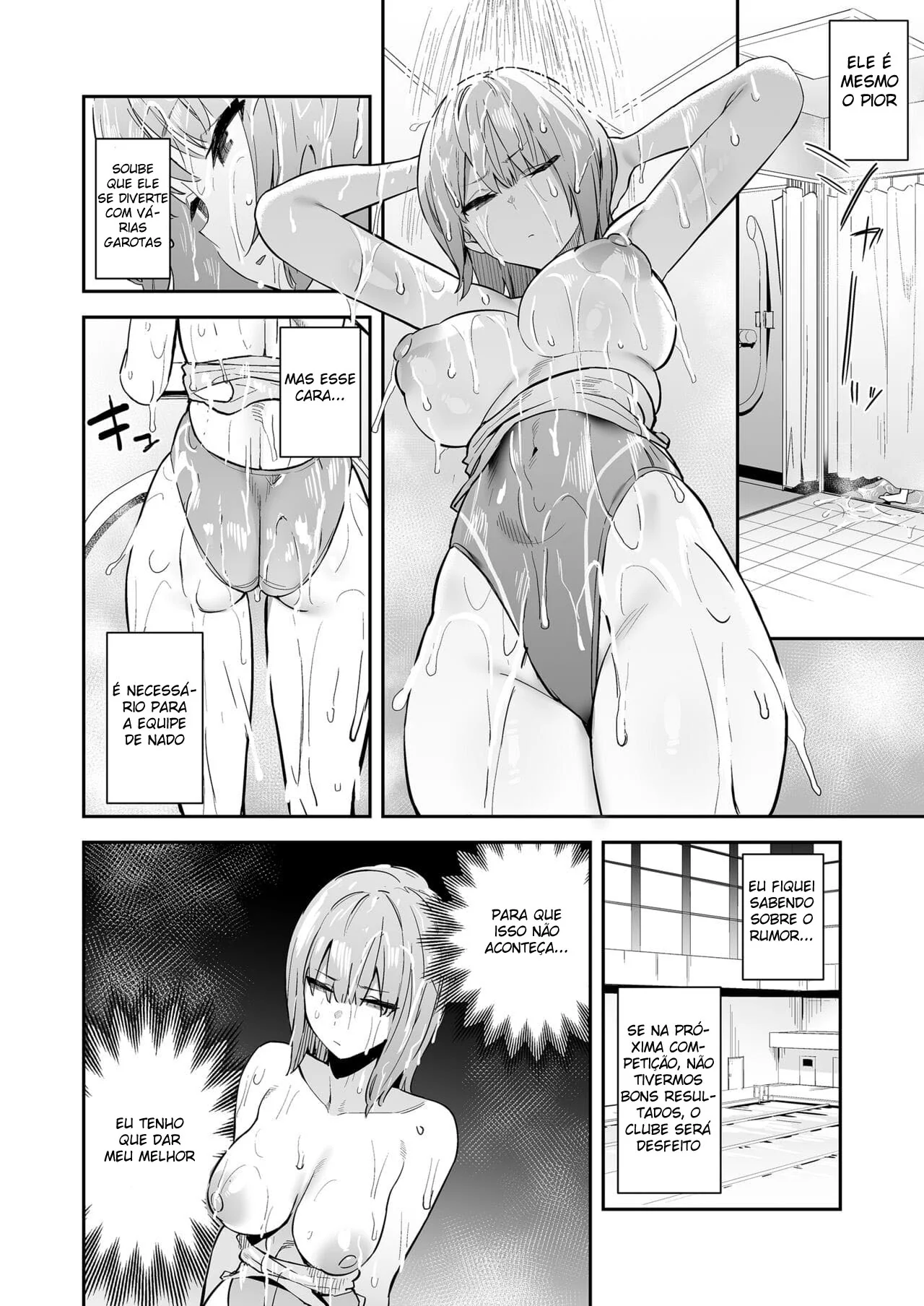 Seduzindo o Nadador: Yui-chan e a Piroca do Okabe-senpai em Hentai HQ Brasileiro