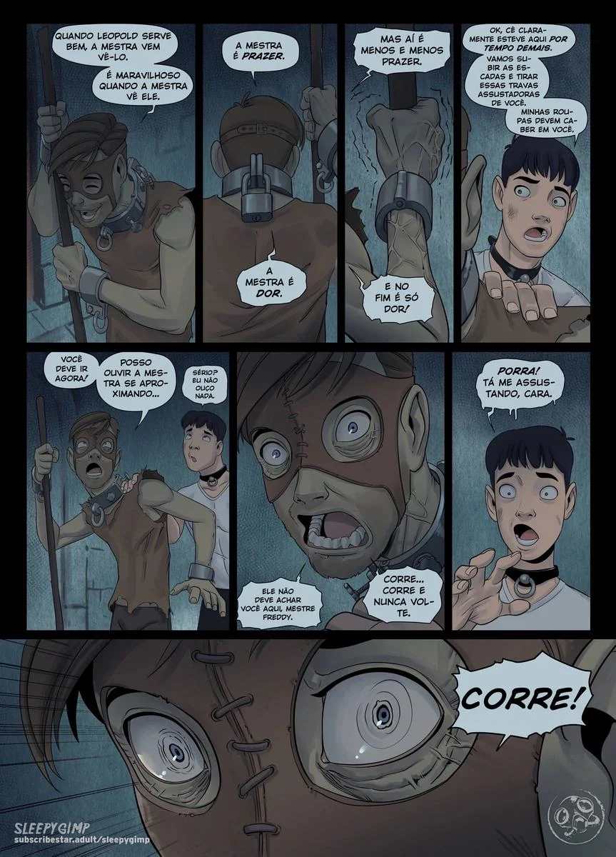 Sobrinho safado dominado pela piranha da família em HQ Brasileiro