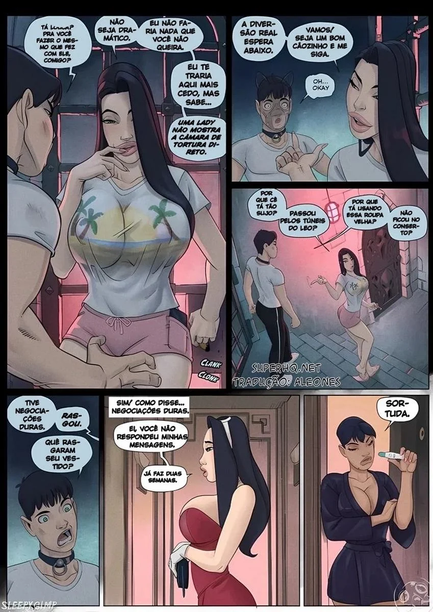 Sobrinho safado dominado pela piranha da família em HQ Brasileiro