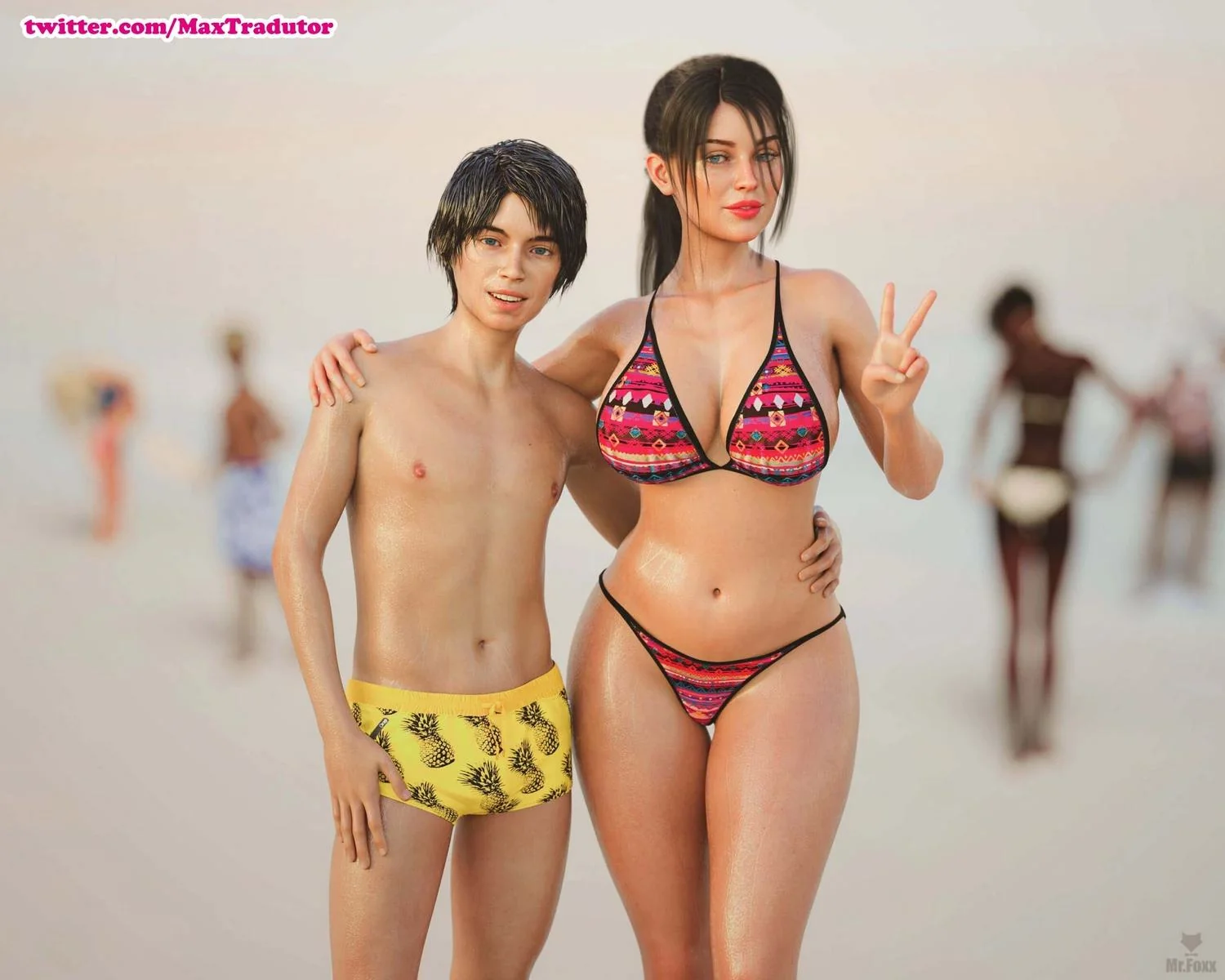 Starlette descobre segredo do filho e se entrega à piroca dele em HQ Brasileiro