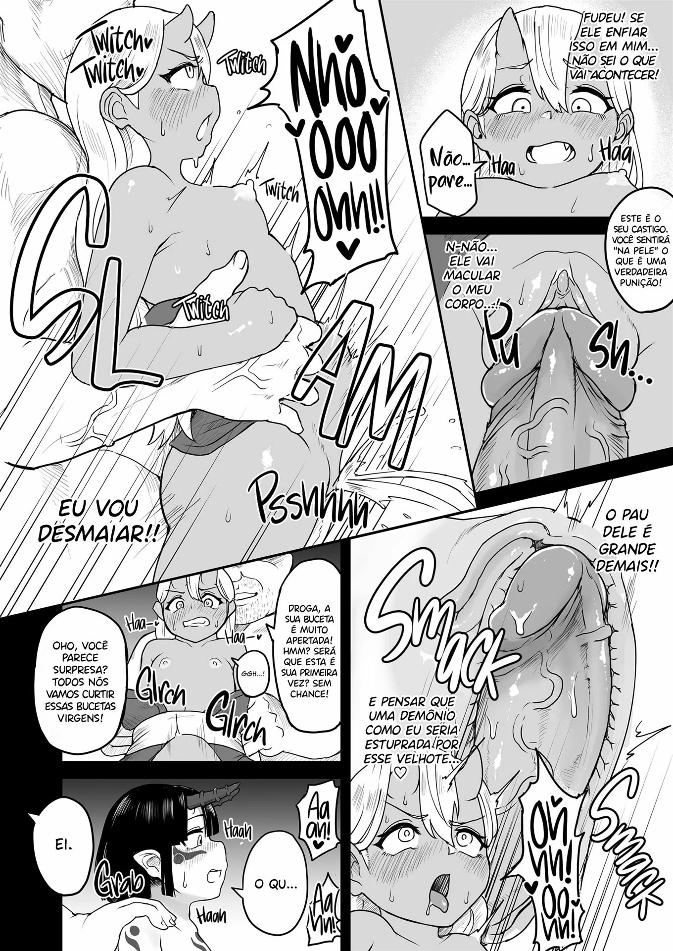 Succubus da Prisão Onigashima: Ladrões Soltos Querem Comer o Cu das Piranhas" em HQ Brasileiro