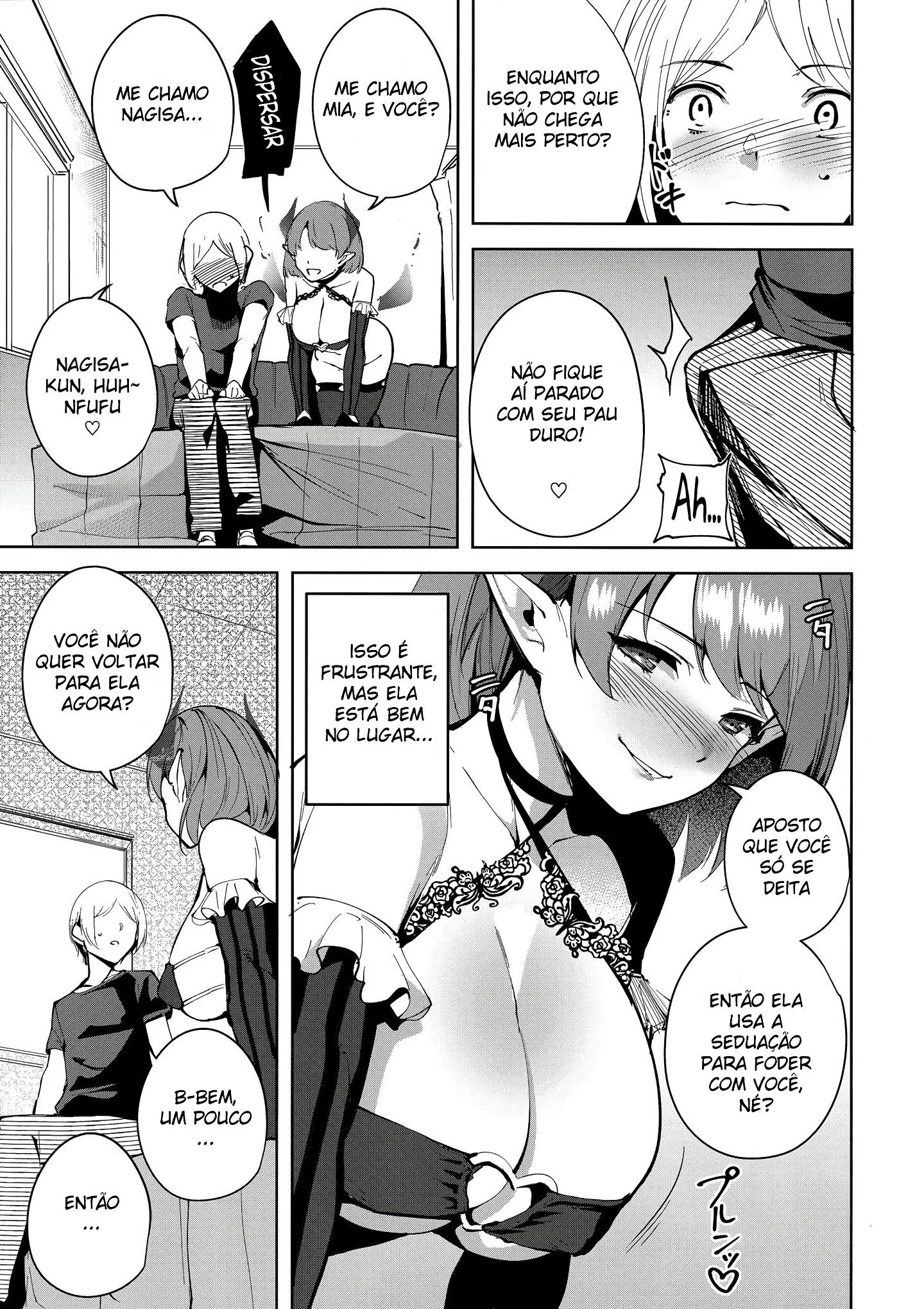 Succubus Safada: O Jogo da Pica com o Nagisa em Hentai HQ Brasileiro