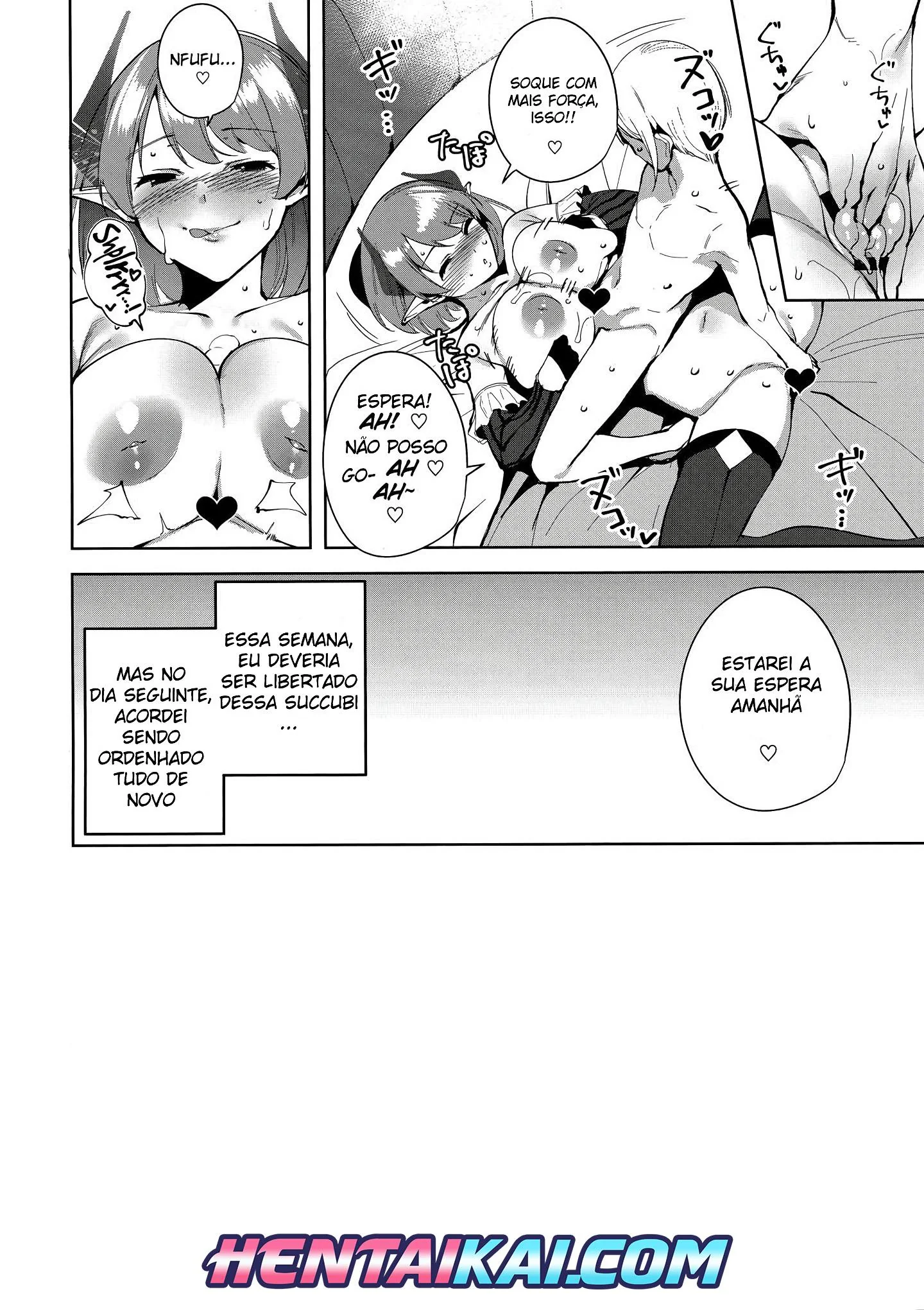 Succubus Safada: O Jogo da Pica com o Nagisa em Hentai HQ Brasileiro