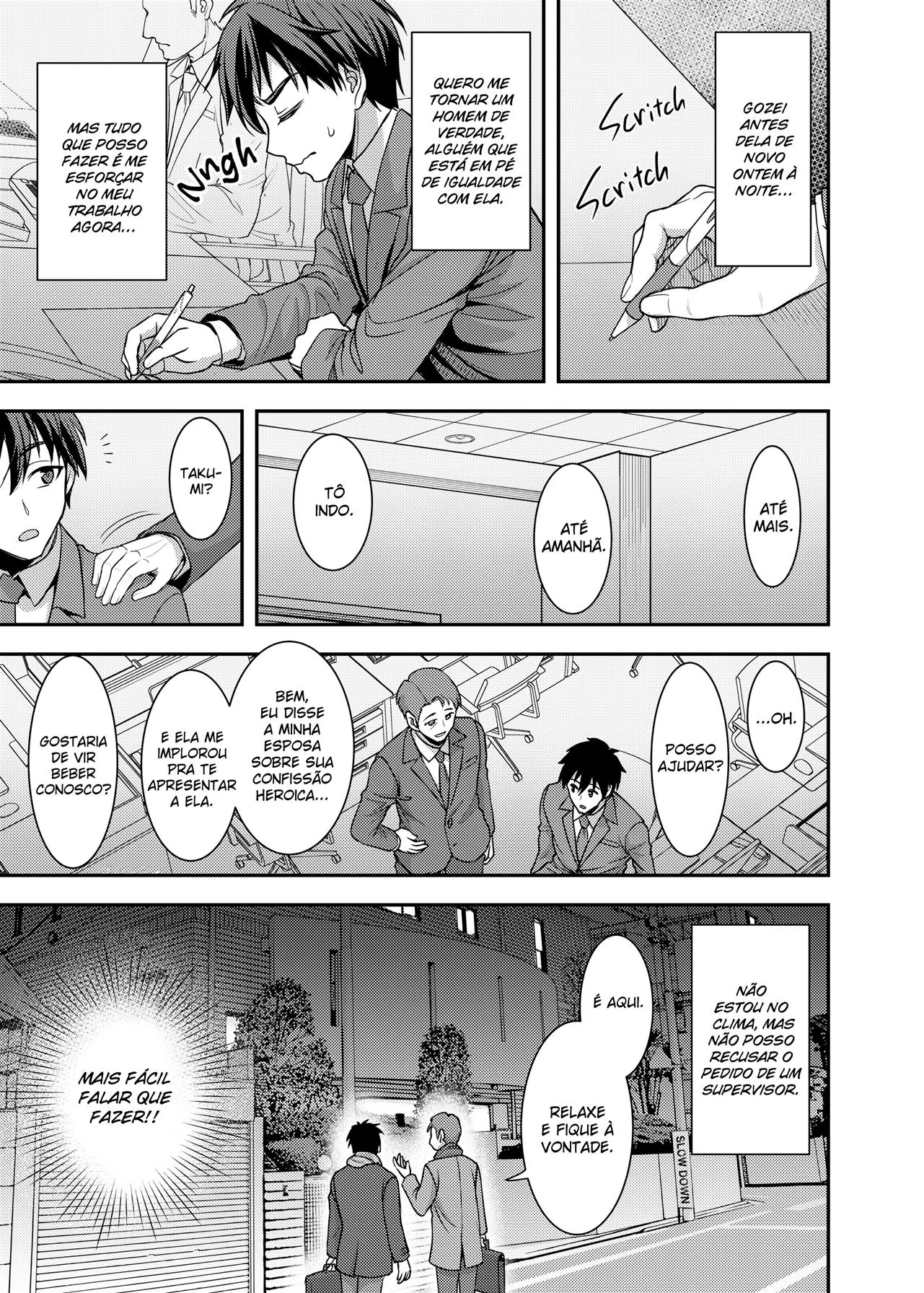 Takumi se entrega à piranha experiente Haruka em hentai de HQ brasileiro!