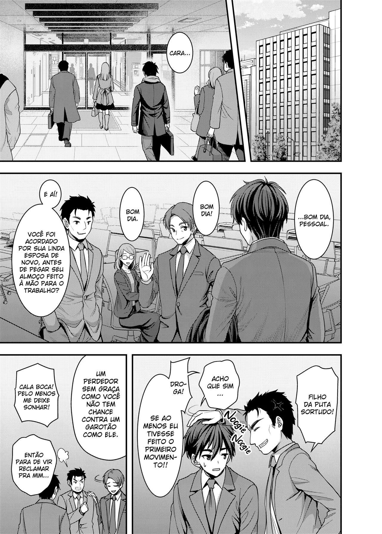 Takumi se entrega à piranha experiente Haruka em hentai de HQ brasileiro!