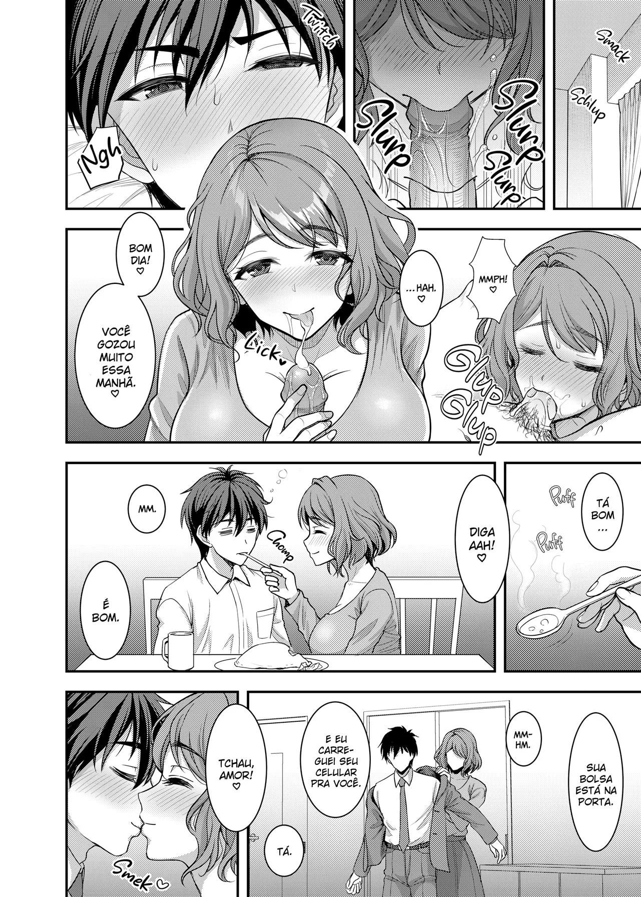 Takumi se entrega à piranha experiente Haruka em hentai de HQ brasileiro!