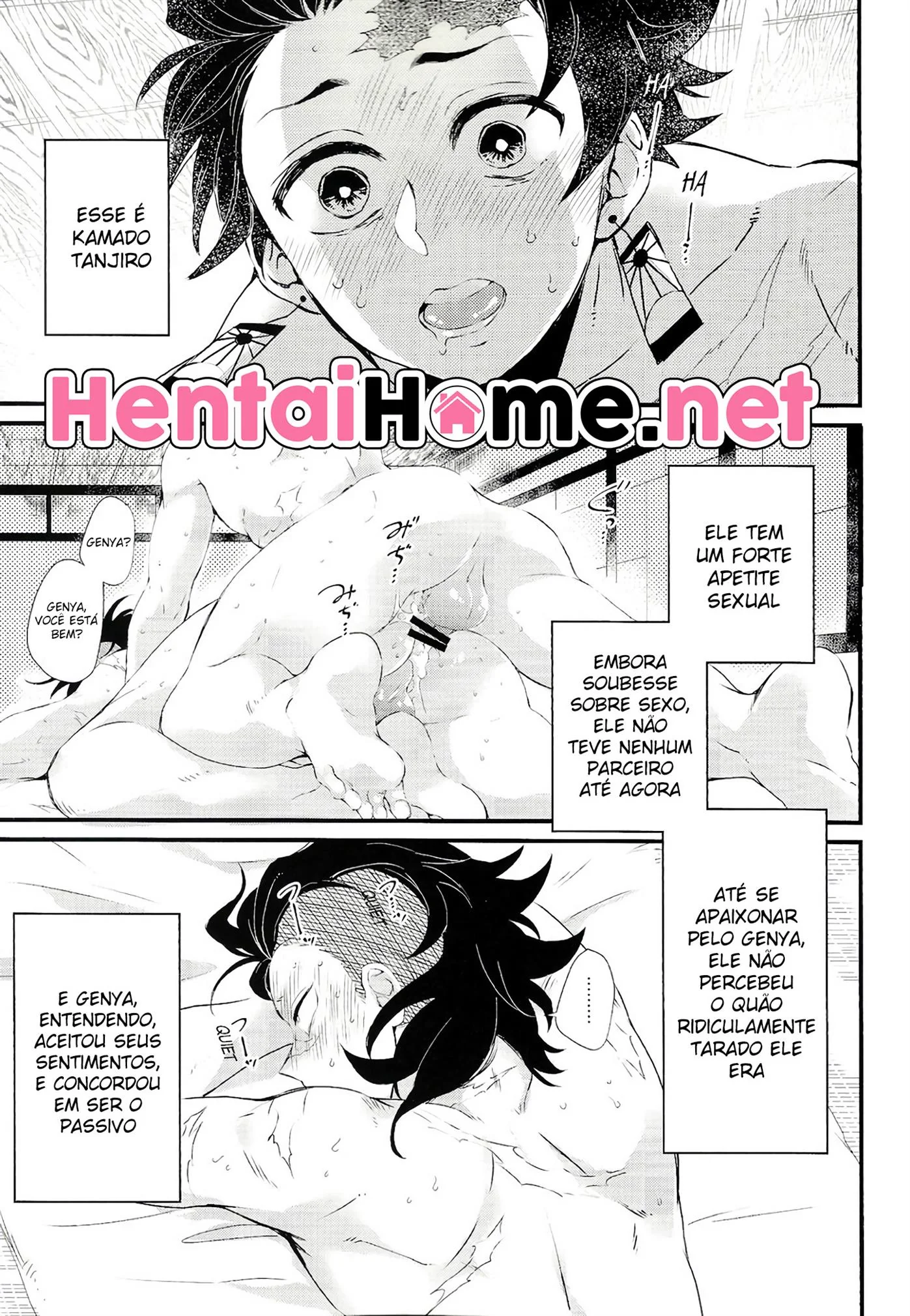 "Tanjiro e Sua Vida Sexual na HQ Hentai Brasileira: Piranha Genya, Bucetinha e Muita Piroca!