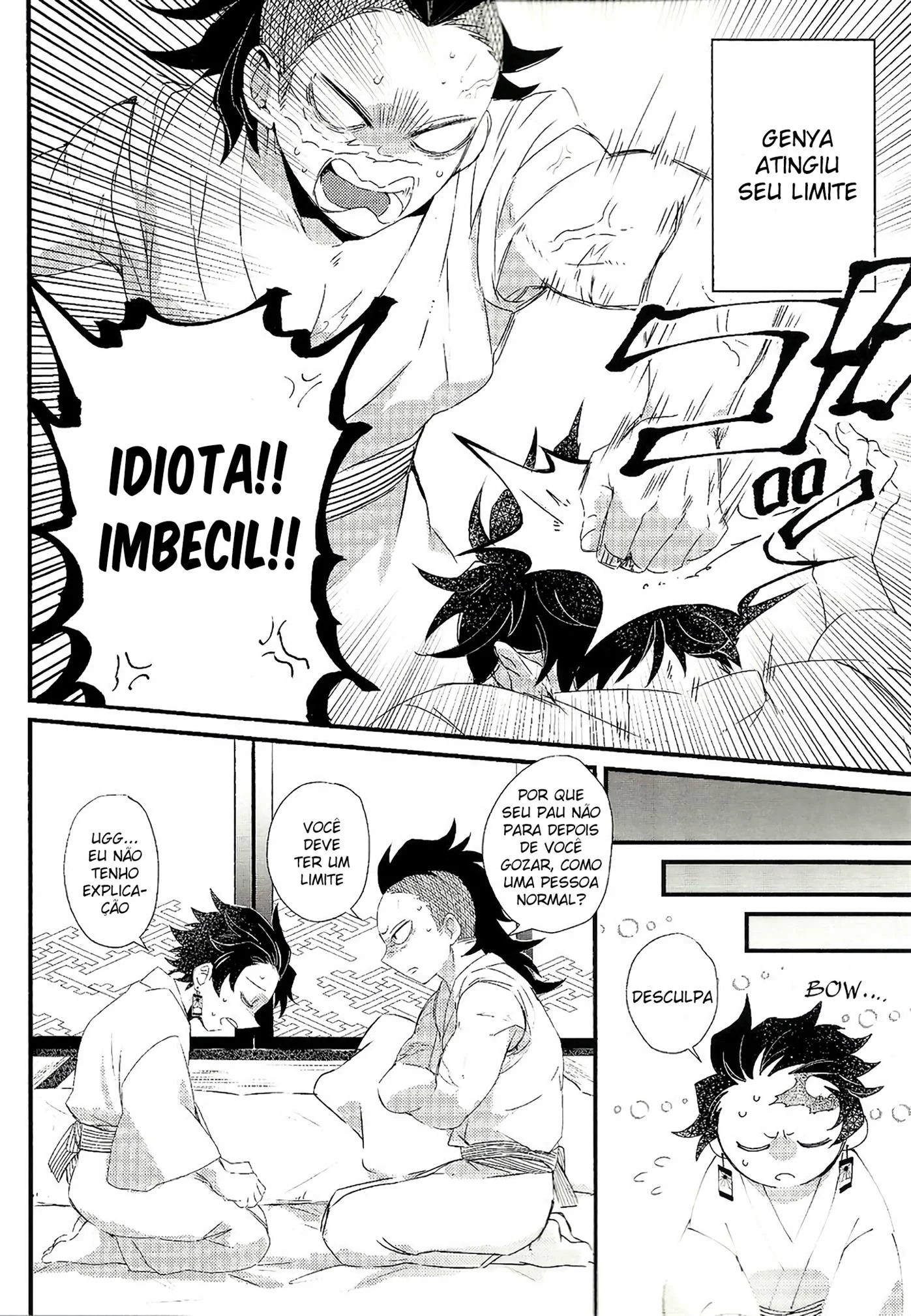 "Tanjiro e Sua Vida Sexual na HQ Hentai Brasileira: Piranha Genya, Bucetinha e Muita Piroca!