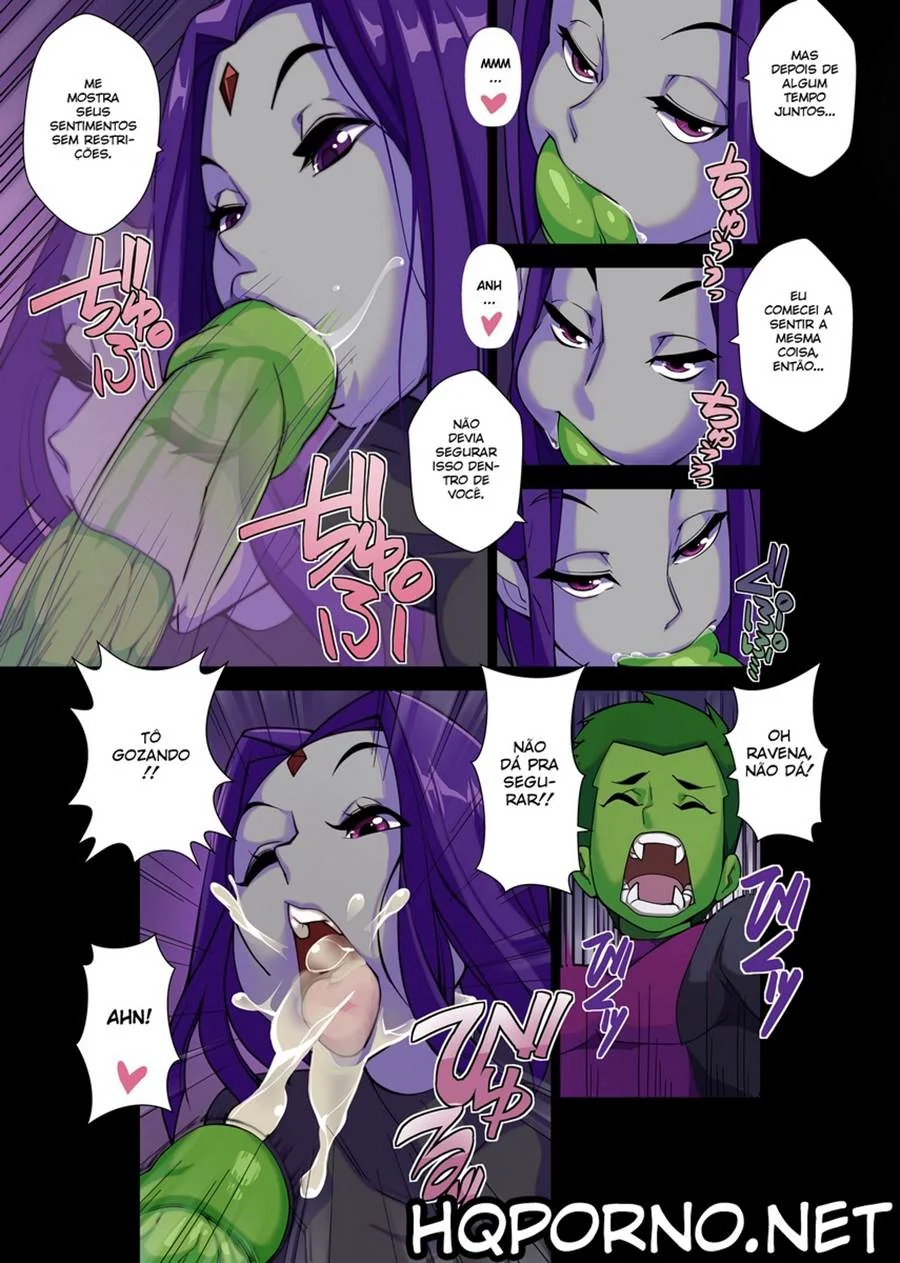 Teen Titans HQ: Mutano Enraba Ravena em um Hentai Cheio de Sacanagem - Em HQ Brasileiro
