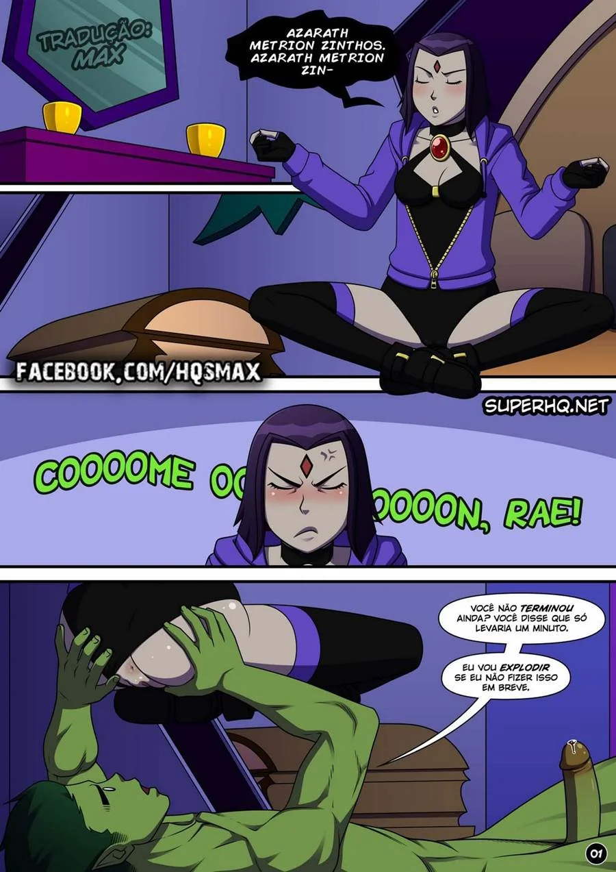 Teen Titans: Mutano enraba Ravena em HQ Brasileiro!