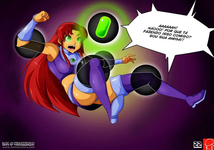 Teen Titans: O Cristal Mágico - Estelar e Ravena em uma aventura de puro prazer em Hentai HQ