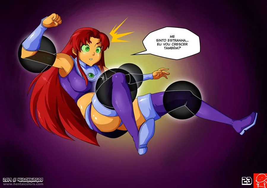 Teen Titans: O Cristal Mágico - Estelar e Ravena em uma aventura de puro prazer em Hentai HQ