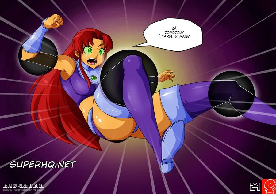 Teen Titans: O Cristal Mágico - Estelar e Ravena em uma aventura de puro prazer em Hentai HQ