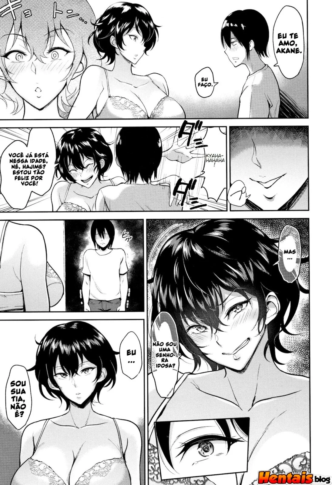 Tia Akane e Seu Sobrinho Tarado: Incesto Brasil Hentai em HQ