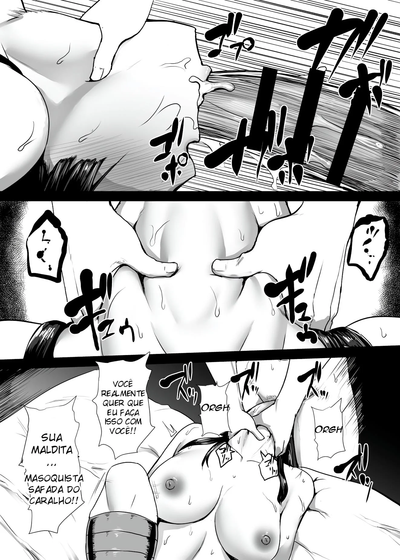 Tia Gostosa Aliviando o Tesão do Sobrinho Safado em Hentai HQ Brasileiro