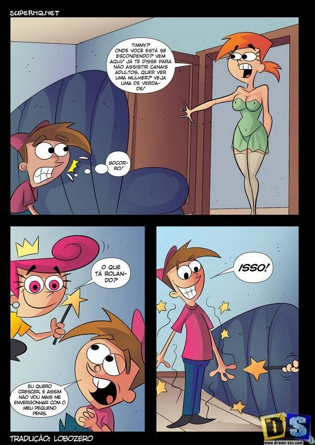 Timmy mete gostoso na buceta da Vicky, sua babá piranha - HQ Brasileiro