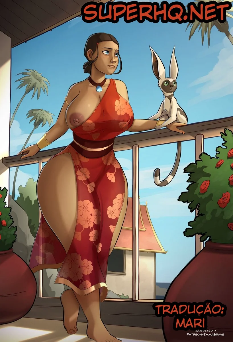 Toph Provoca Aang em Sessão de Meditação - Hentai HQ Brasileiro