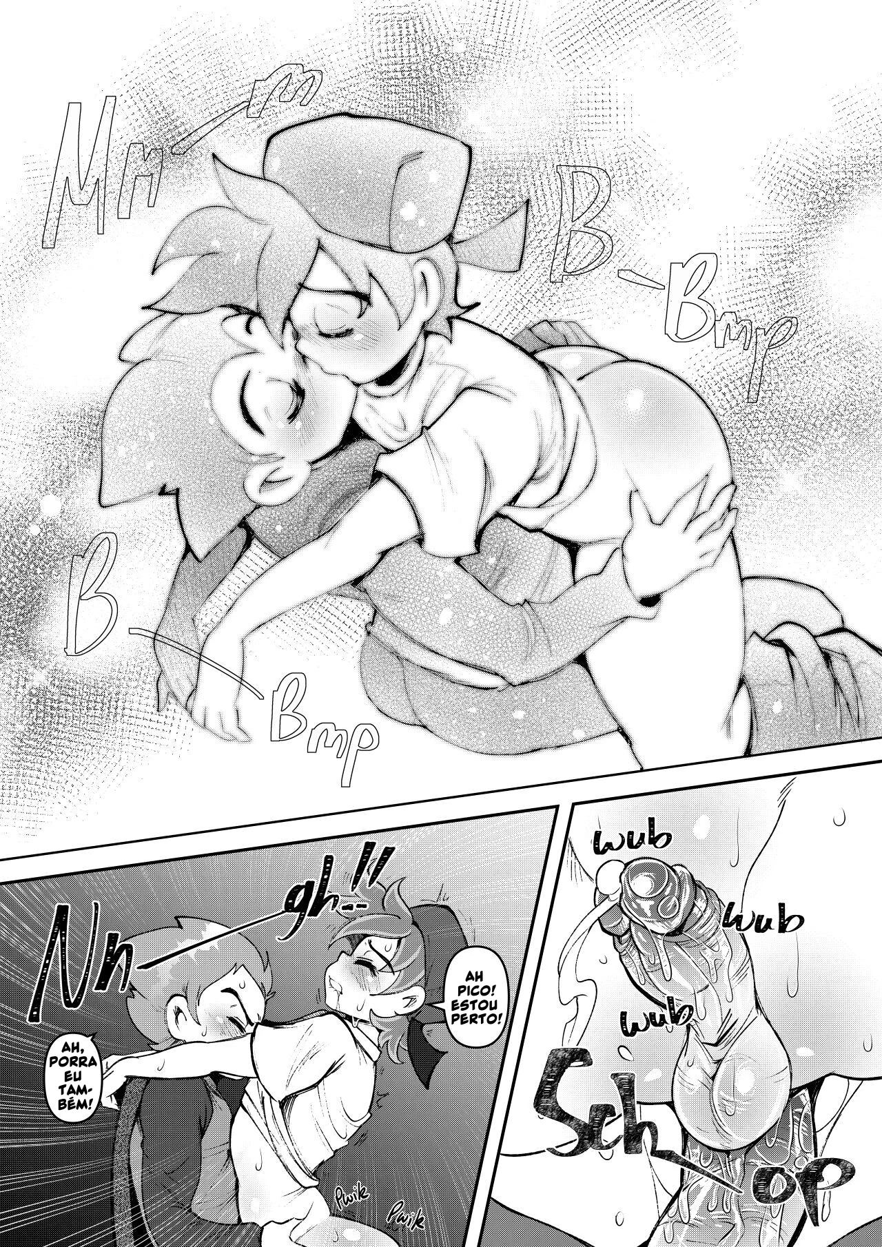 Trem do Prazer: Piranha dá a Buceta e Chupa Rola em Hentai HQ Brasileiro